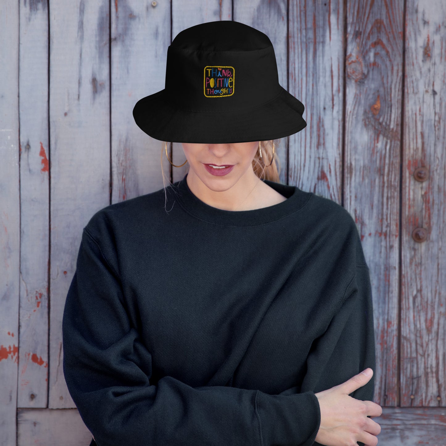 Think Positive Thoughts bucket hat