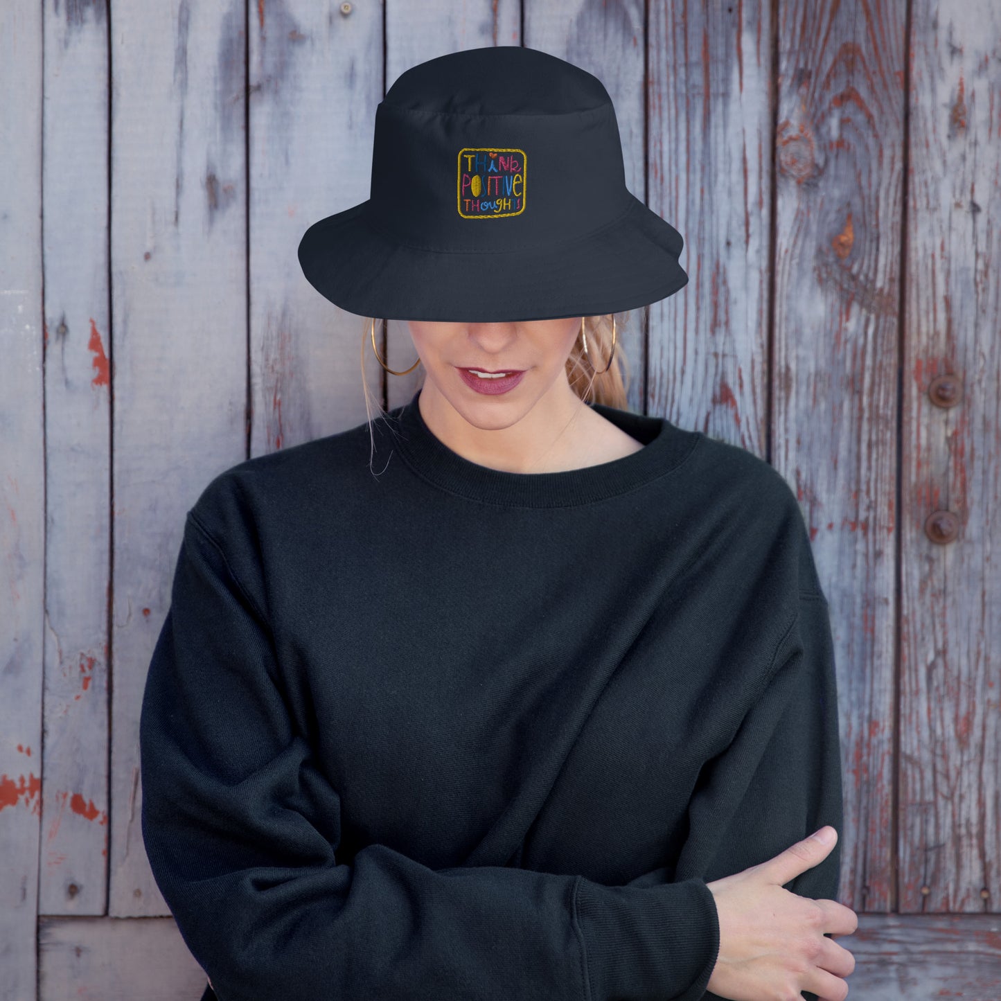 Think Positive Thoughts bucket hat