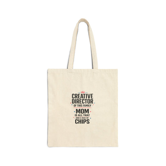 Creative Director Mom Tote | streetwear mom, mom life minimalist canvas