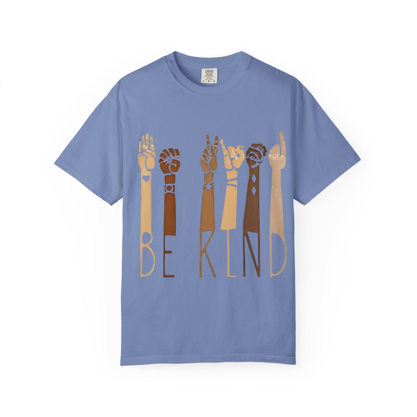 Be Kind T-Shirt — Diverse Hands ASL Design