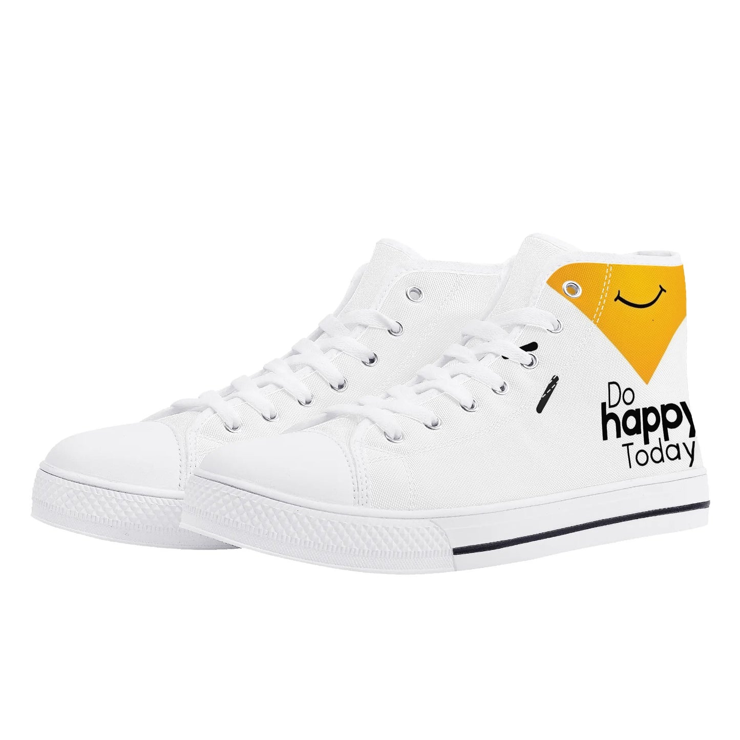 Womens High Top Canvas Shoes - Customized Tongue