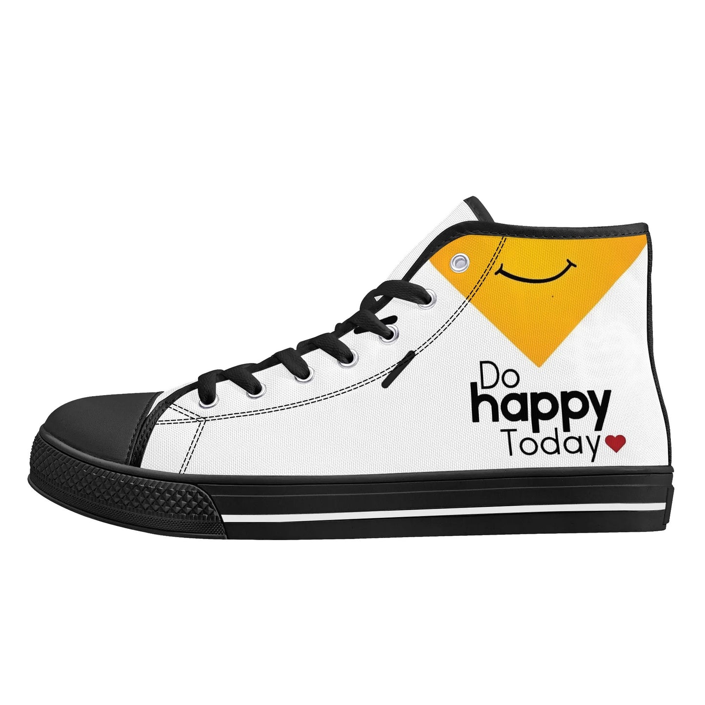 Womens High Top Canvas Shoes - Customized Tongue