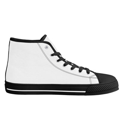 Womens High Top Canvas Shoes - Customized Tongue