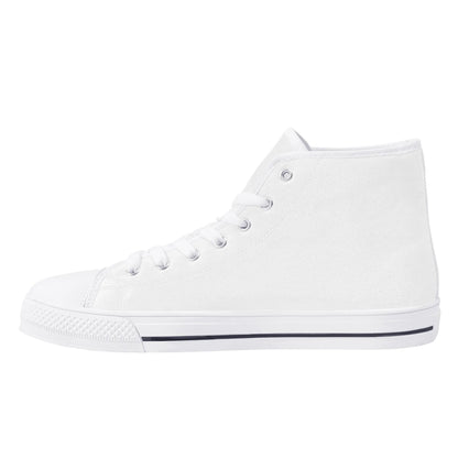 Womens High Top Canvas Shoes - Customized Tongue