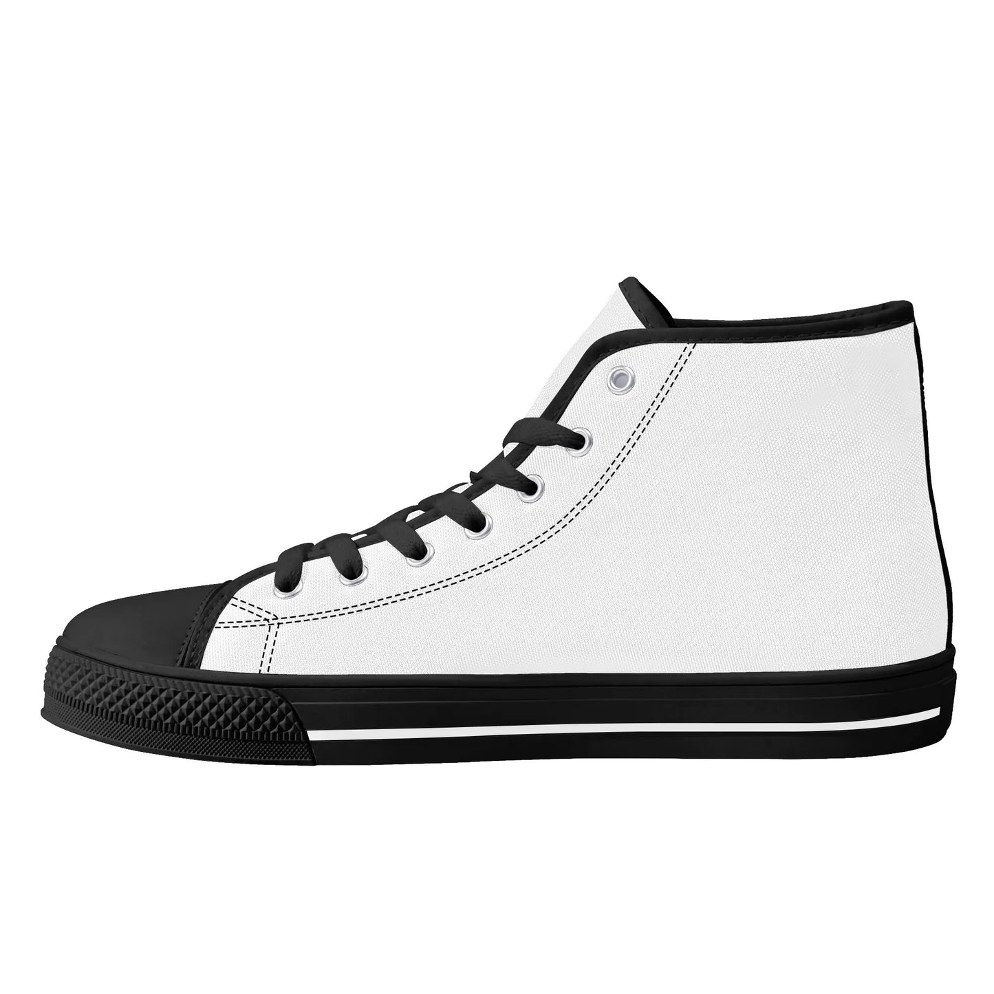 Womens High Top Canvas Shoes - Customized Tongue