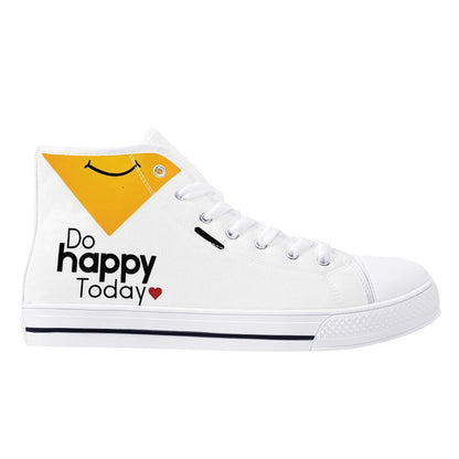 Womens High Top Canvas Shoes - Customized Tongue