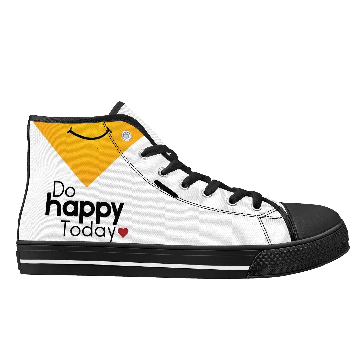 Womens High Top Canvas Shoes - Customized Tongue