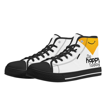 Womens High Top Canvas Shoes - Customized Tongue