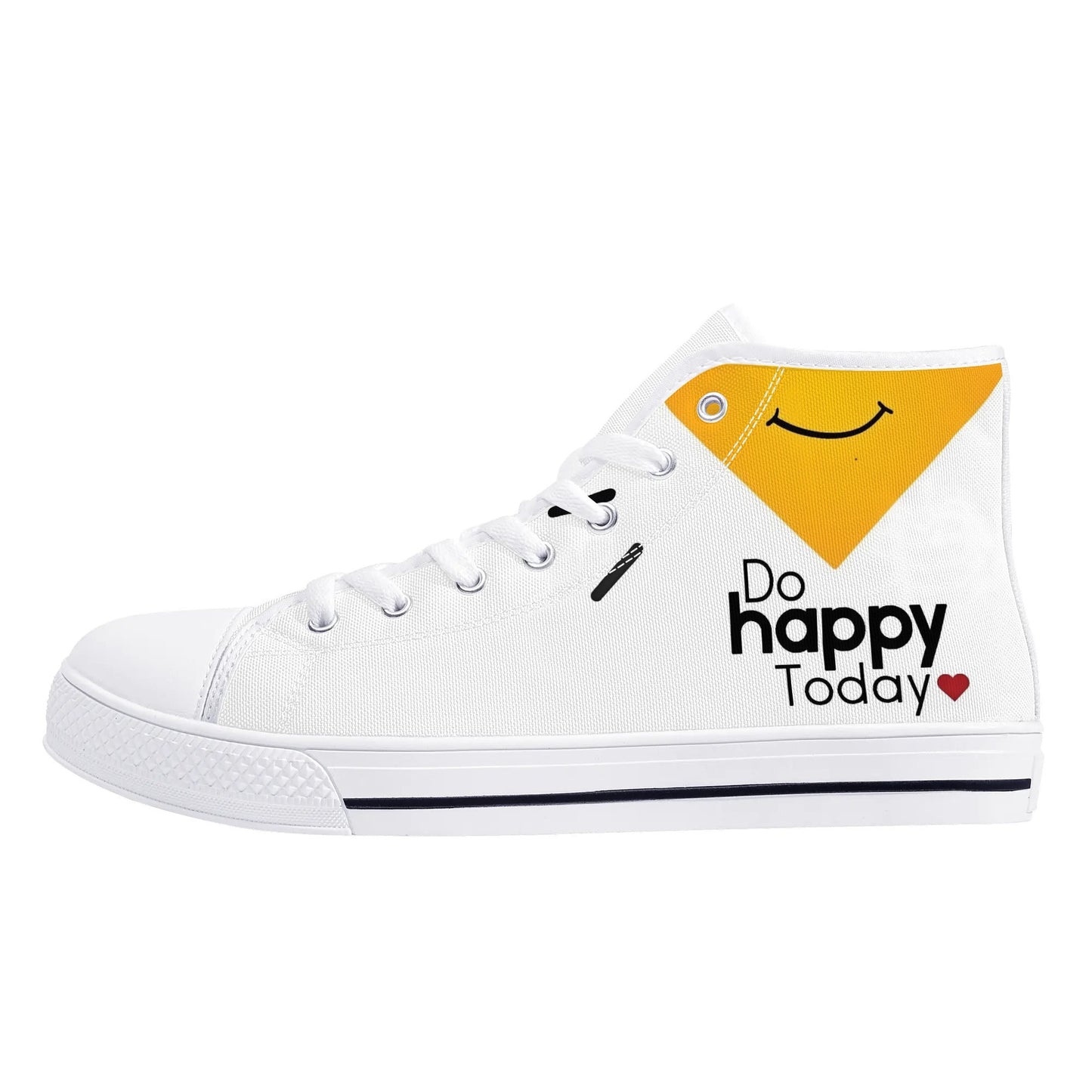 Womens High Top Canvas Shoes - Customized Tongue