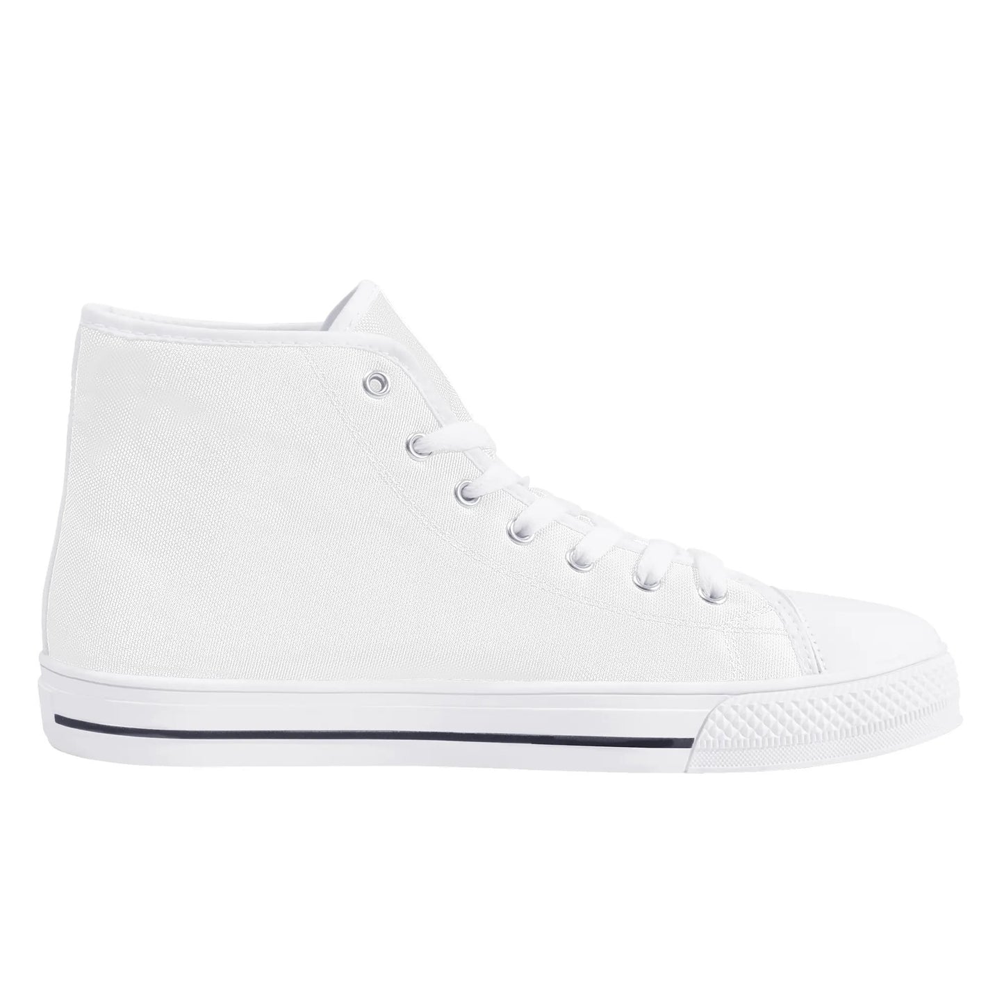 Mens High Top Canvas Shoes - Customized Tongue