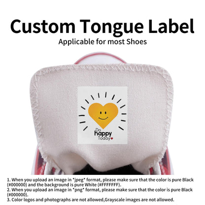 Mens High Top Canvas Shoes - Customized Tongue