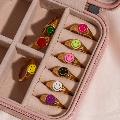 Smiley Face Rings For Women