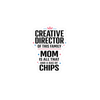 Creative Director of This Family Mom Sticker | minimalist mom life, streetwear mom