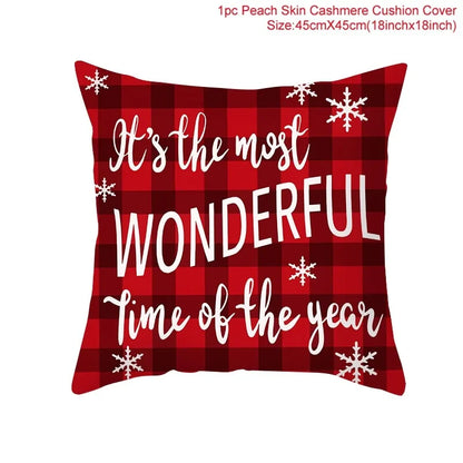 Cartoon Christmas Pillow Cover