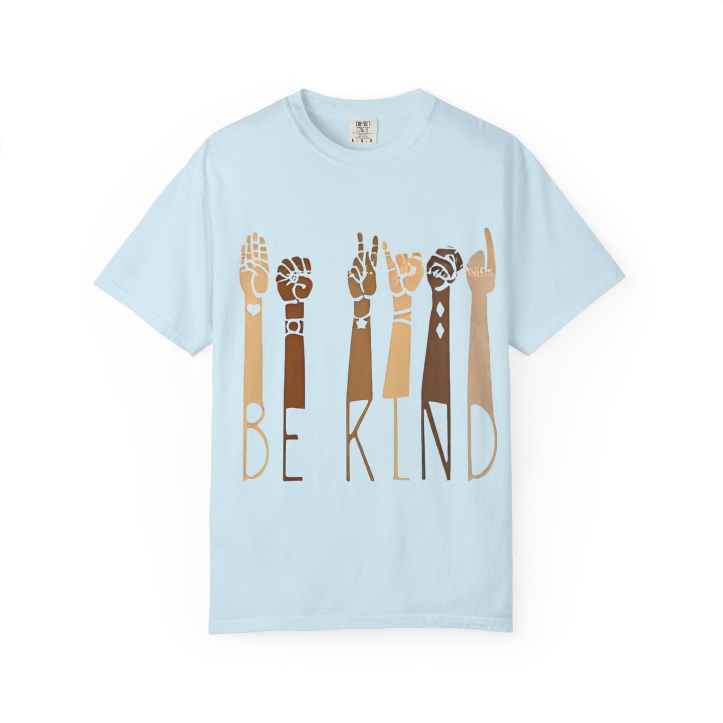 Be Kind T-Shirt — Diverse Hands ASL Design