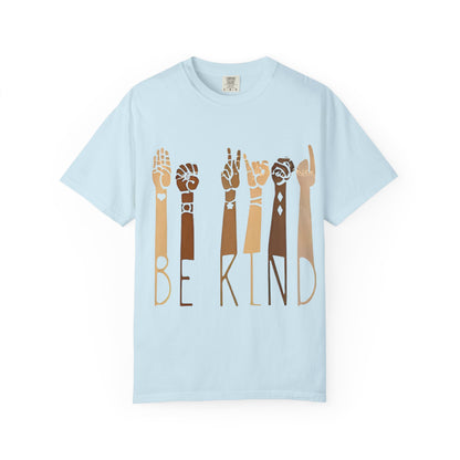 Be Kind T-Shirt — Diverse Hands ASL Design