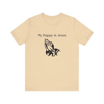 My Happy is Jesus - Unisex Jersey Short Sleeve Tee