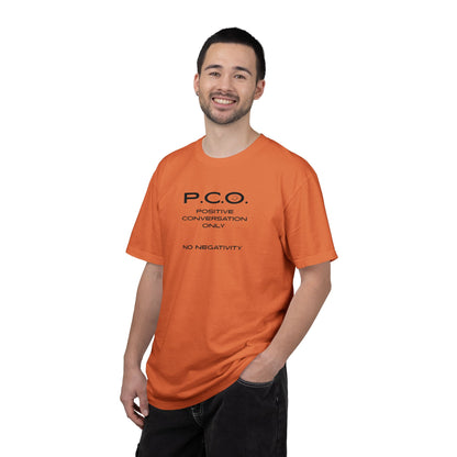 PCO - Positive Speech Reminder T-Shirt — 'No Negative Conversations' Motivational Tee