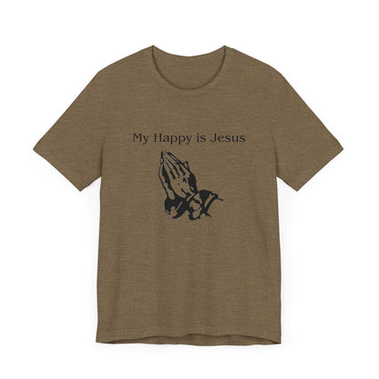 My Happy is Jesus - Unisex Jersey Short Sleeve Tee