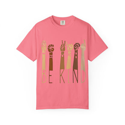 Be Kind T-Shirt — Diverse Hands ASL Design