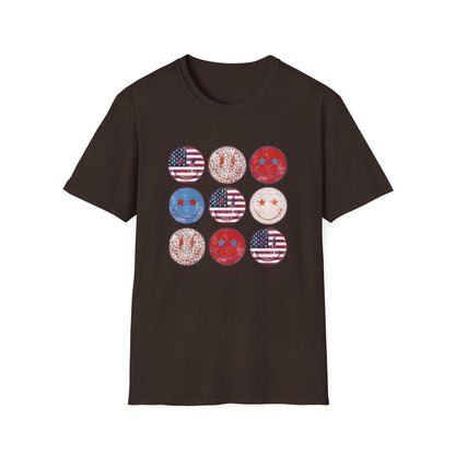 Happy Faces USA - Softstyle T-Shirt