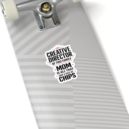 Creative Director of This Family Mom Sticker | minimalist mom life, streetwear mom