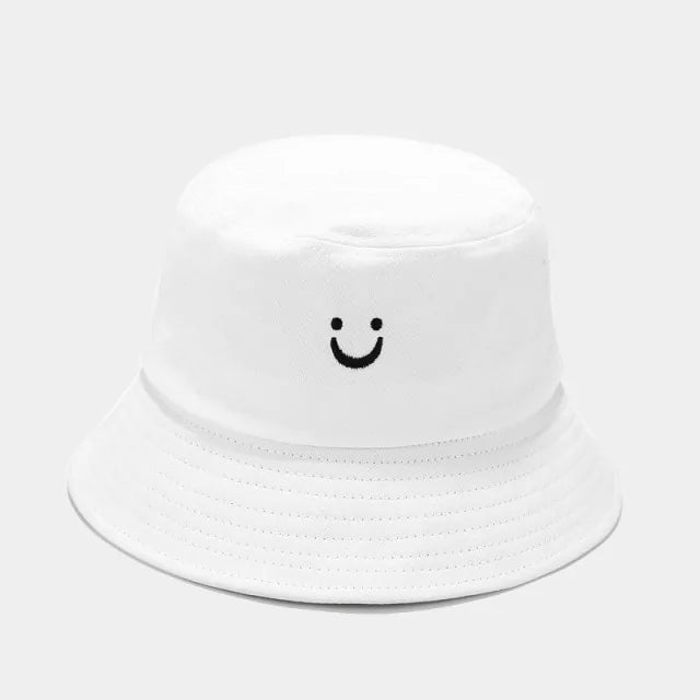 Embroidery Smile Face Expression Bucket Hat