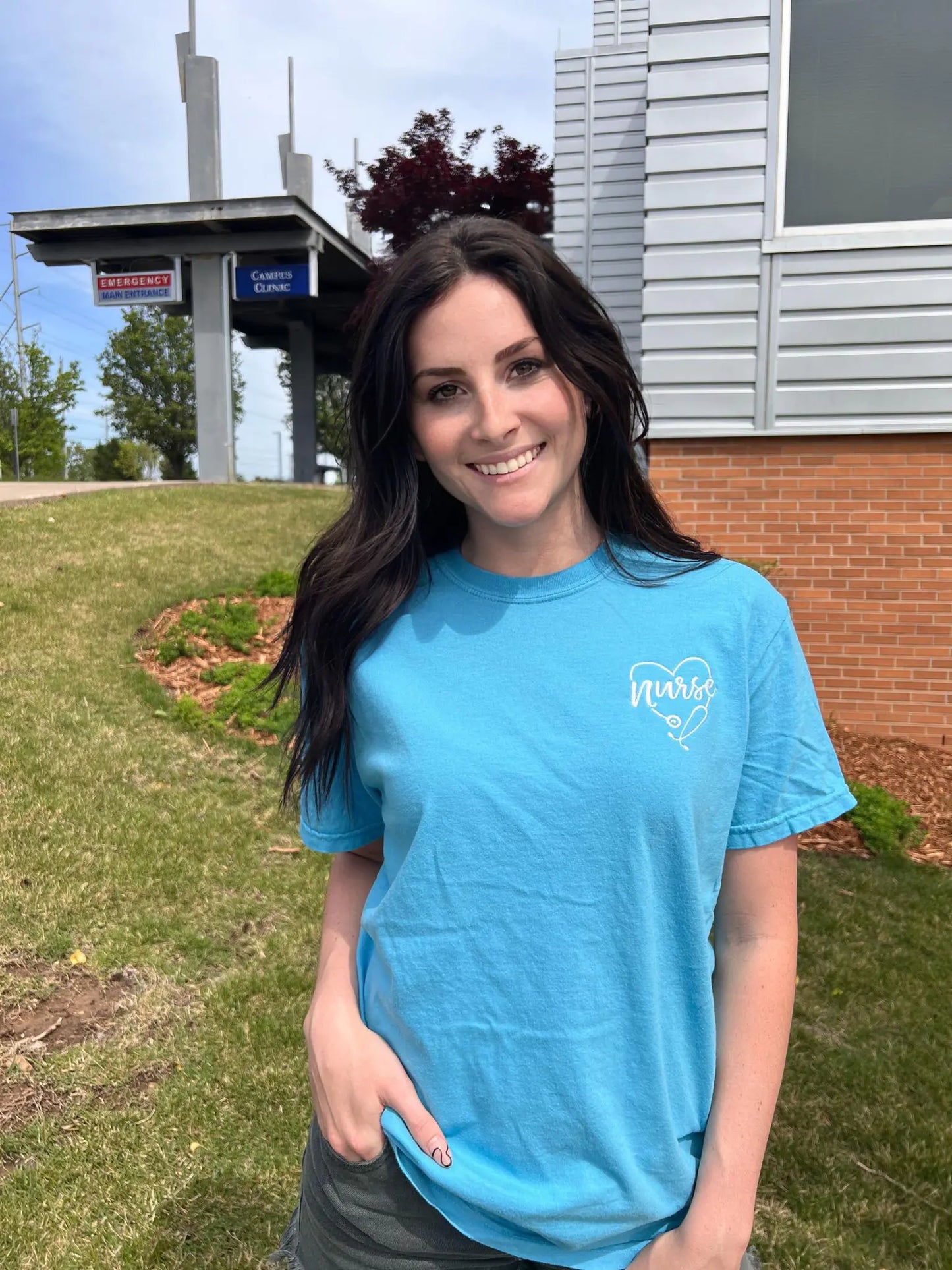 Embroidered Nurse Tee