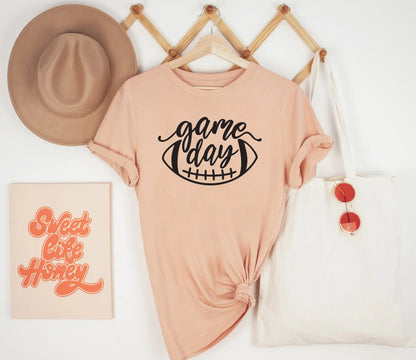 Game Day Football Shirt, Football Shirt, Game Day Vibes Outfit, Football Tee