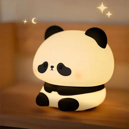 LED Night Lights Cute Sheep Panda Rabbit Silicone Lamp